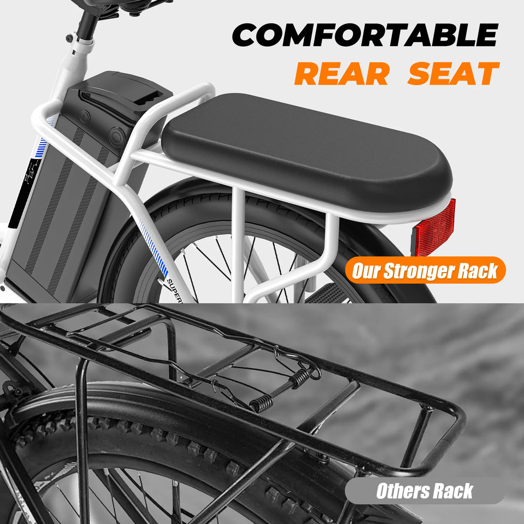 560W/819W Electric Scooter Adults, 36/48V Battery, Up to 25 Miles & 20MPH, 20" Fat Tire Off-Road with Basket