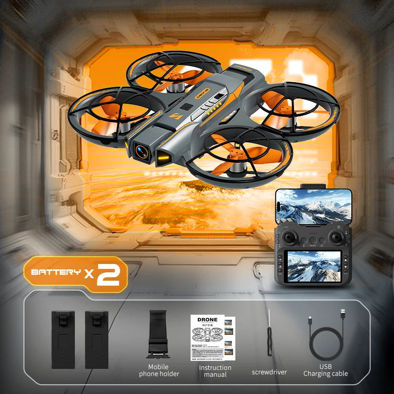 Use the A26 PRO camera drone! Equipped with a 4K high-definition camera, a windproof brushless motor, and a 5.64-inch display, this camera drone is very convenient to use and can be used for outdoor activities or indoor purpo