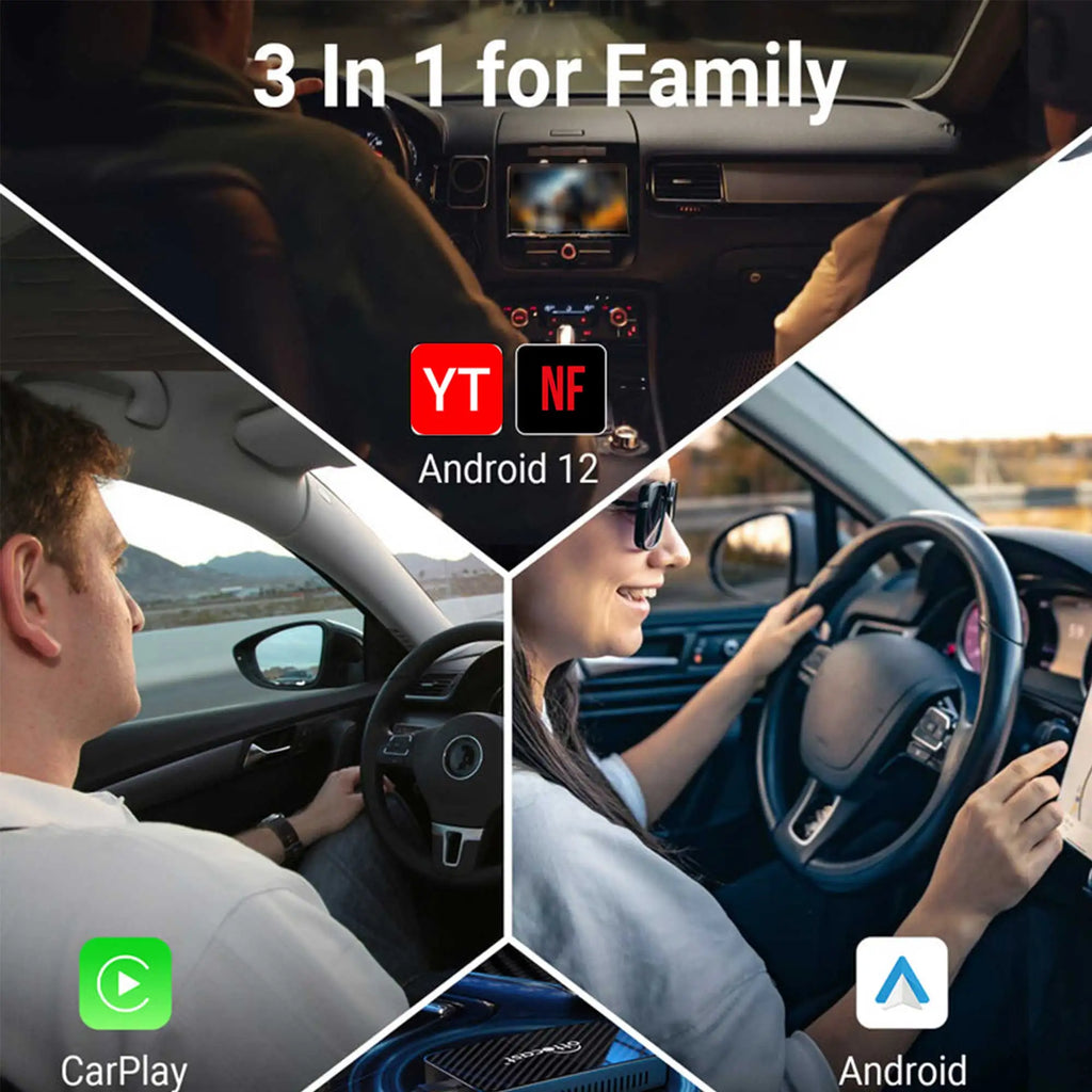 OTTOCAST Play2Video Pro Wireless CarPlay Android Auto Adapter for Youtuber for NetFlix Car Accessories for Lada HAVAl HYUNDRI