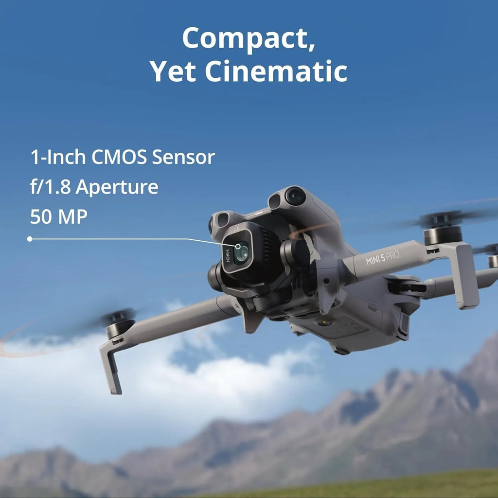 DJI Mini 5 Pro 4K Camera Drone with 1" CMOS Sensor, Omnidirectional Obstacle Avoidance, Sub-249g Lightweight Design