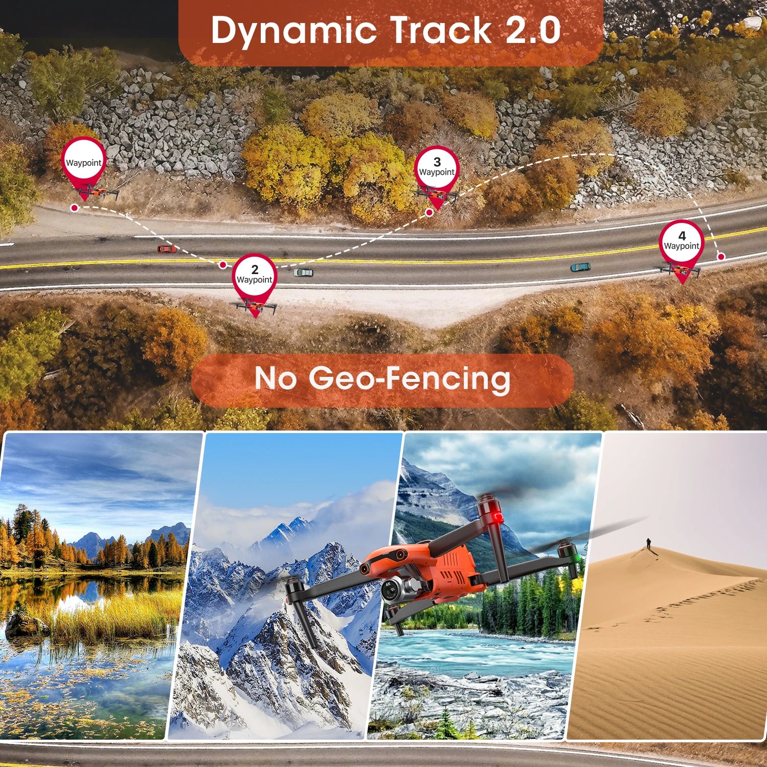 Autel Robotics EVO II Pro V3 Drone 1" CMOS 16x digital zoom 6K 30fps video 6-way binocular vision obstacle avoidance 4GNSS