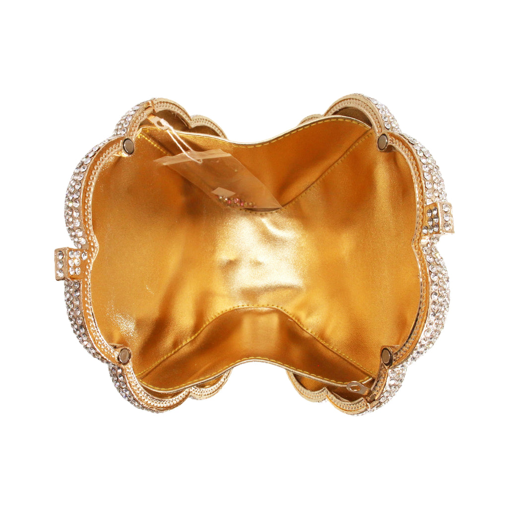 Glitter Women Floral Rhinestone Bag Dazzling Rose Crystal Evening Clutch Bridal Wedding Purse Handbag for Prom Party