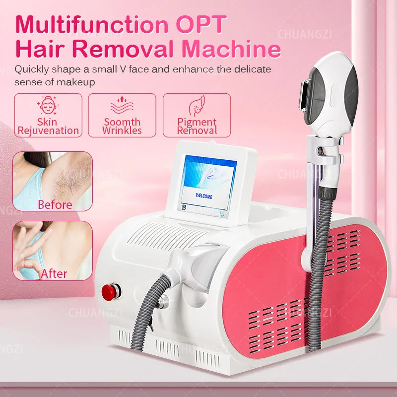 Beauty Salon 500000 Shots IpL E light OPT Painless Laser Permanent Hair Removal Remove Color Spots Redblood Acne Photon Rejuvena