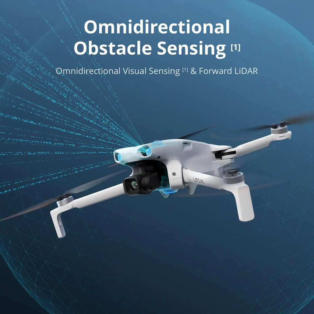 DJI Lito X1 4K Camera Drone, 1/1.3" Sensor, 15km Transmission, Foldable Lightweight Drone, Obstacle Sensing, ActiveTrack