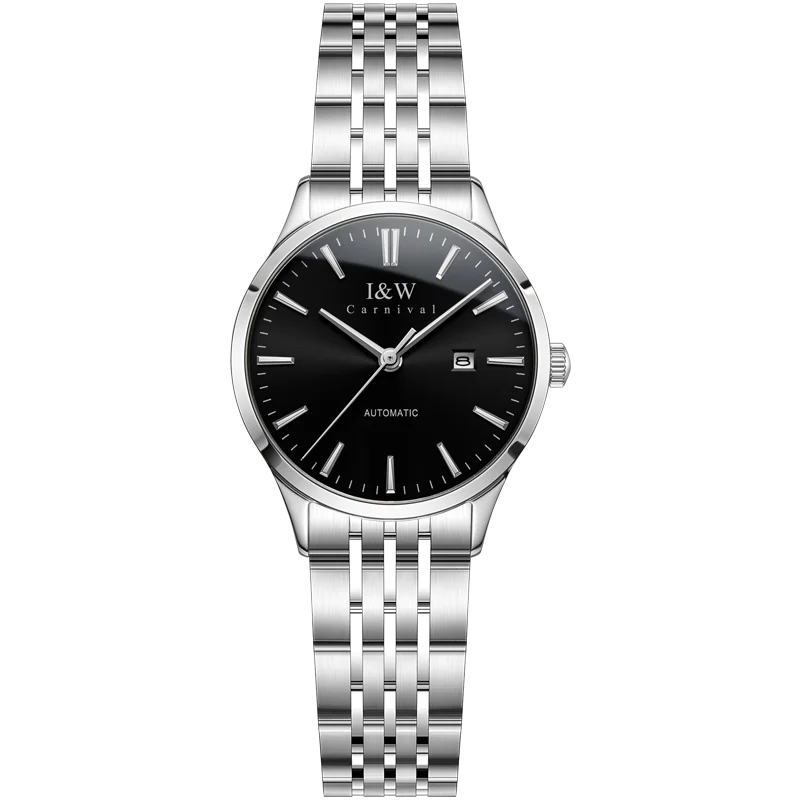 I&W Fashion Automatic Watch for Women Japan MIYOTA Movement Mechanical Watches Women Sapphire Calendar Waterproof Montres Femmes