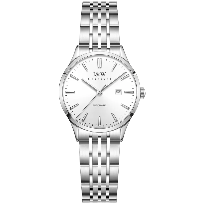 I&W Fashion Automatic Watch for Women Japan MIYOTA Movement Mechanical Watches Women Sapphire Calendar Waterproof Montres Femmes