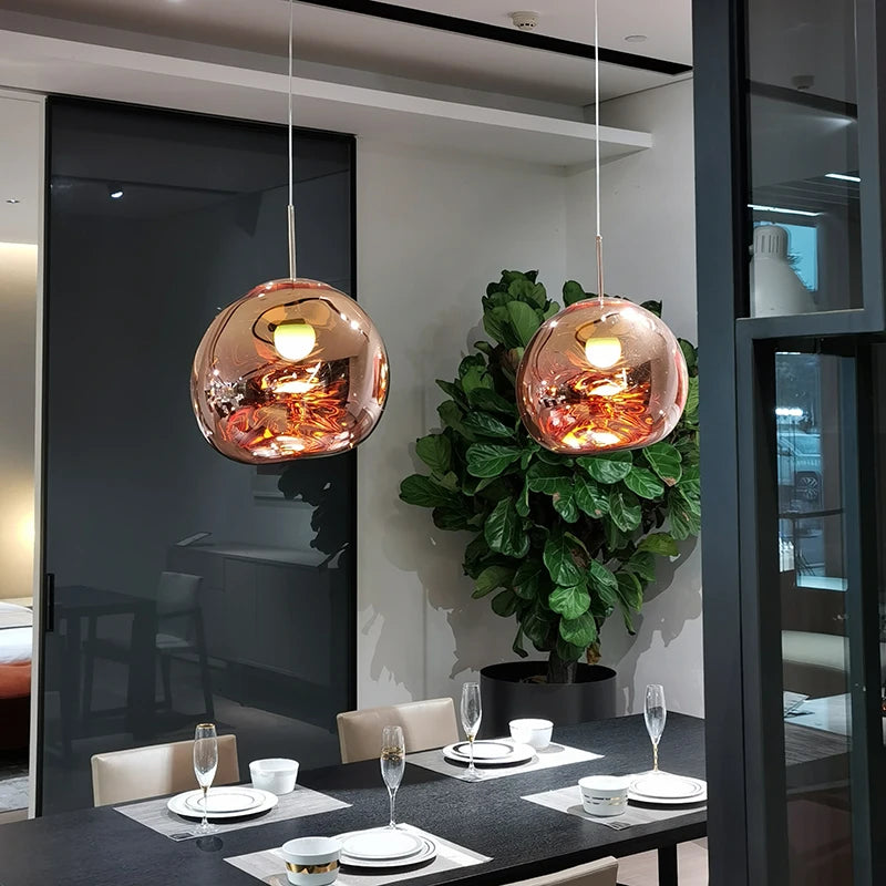 Nordic Loft Lava LED Pendant Lights Modern Design PVC Lighting Living Room Lamp Diningroom Bar Loft Restaurant Hanging Lights