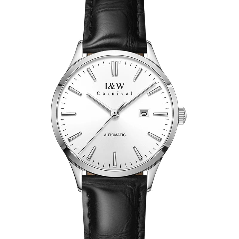 I&W Fashion Automatic Watch for Women Japan MIYOTA Movement Mechanical Watches Women Sapphire Calendar Waterproof Montres Femmes