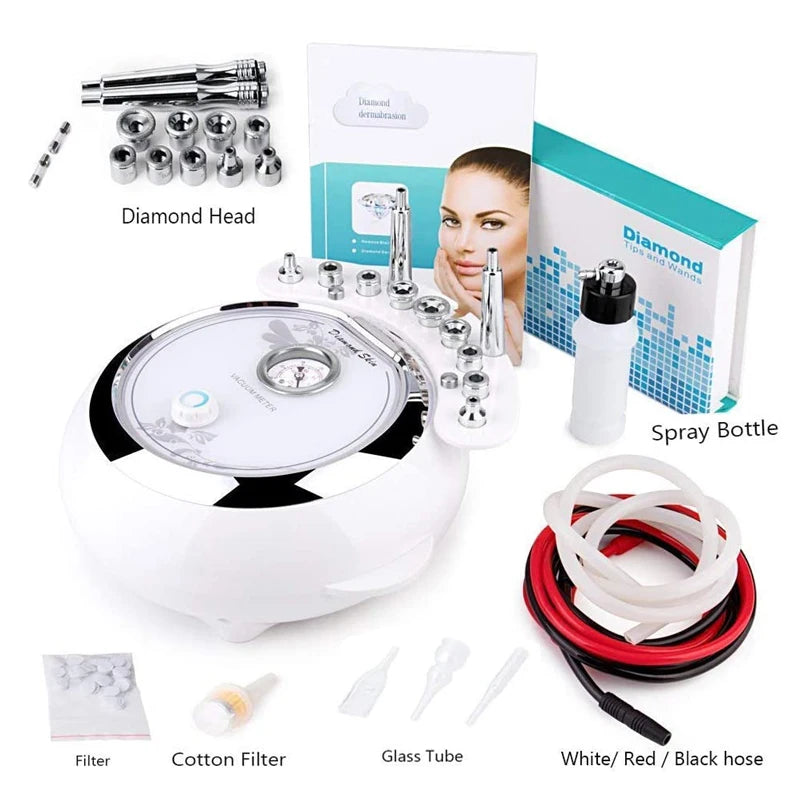 Diamond Microdermabrasion Beauty Machine Vacuum Suction Tool Water Spray Facial Moisten Face Exfoliate Skin Peeling Devices