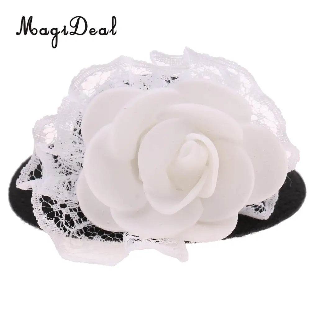 Hot Sale 1Pc Vintage Round Bowler Doll Hat Cap for 28-30cm Doll Headwear Headdressing Cotume Clothes Accessory 8Colors