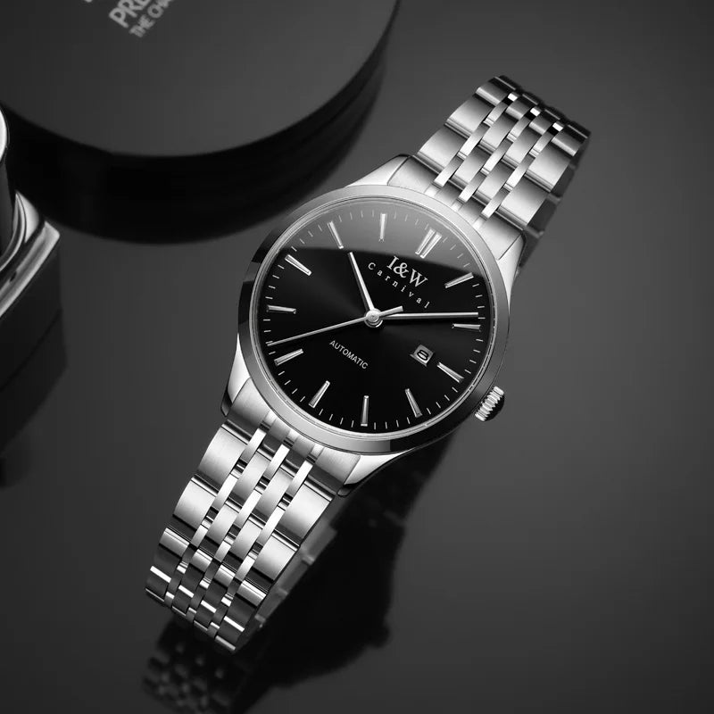 I&W Fashion Automatic Watch for Women Japan MIYOTA Movement Mechanical Watches Women Sapphire Calendar Waterproof Montres Femmes