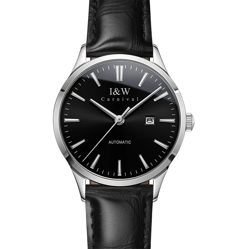 I&W Fashion Automatic Watch for Women Japan MIYOTA Movement Mechanical Watches Women Sapphire Calendar Waterproof Montres Femmes