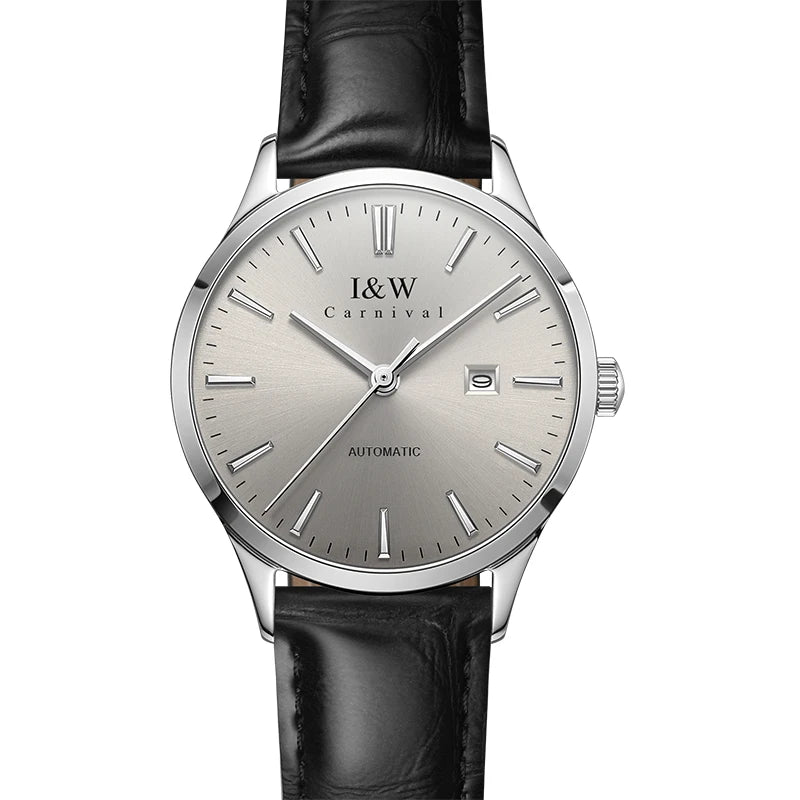 I&W Fashion Automatic Watch for Women Japan MIYOTA Movement Mechanical Watches Women Sapphire Calendar Waterproof Montres Femmes