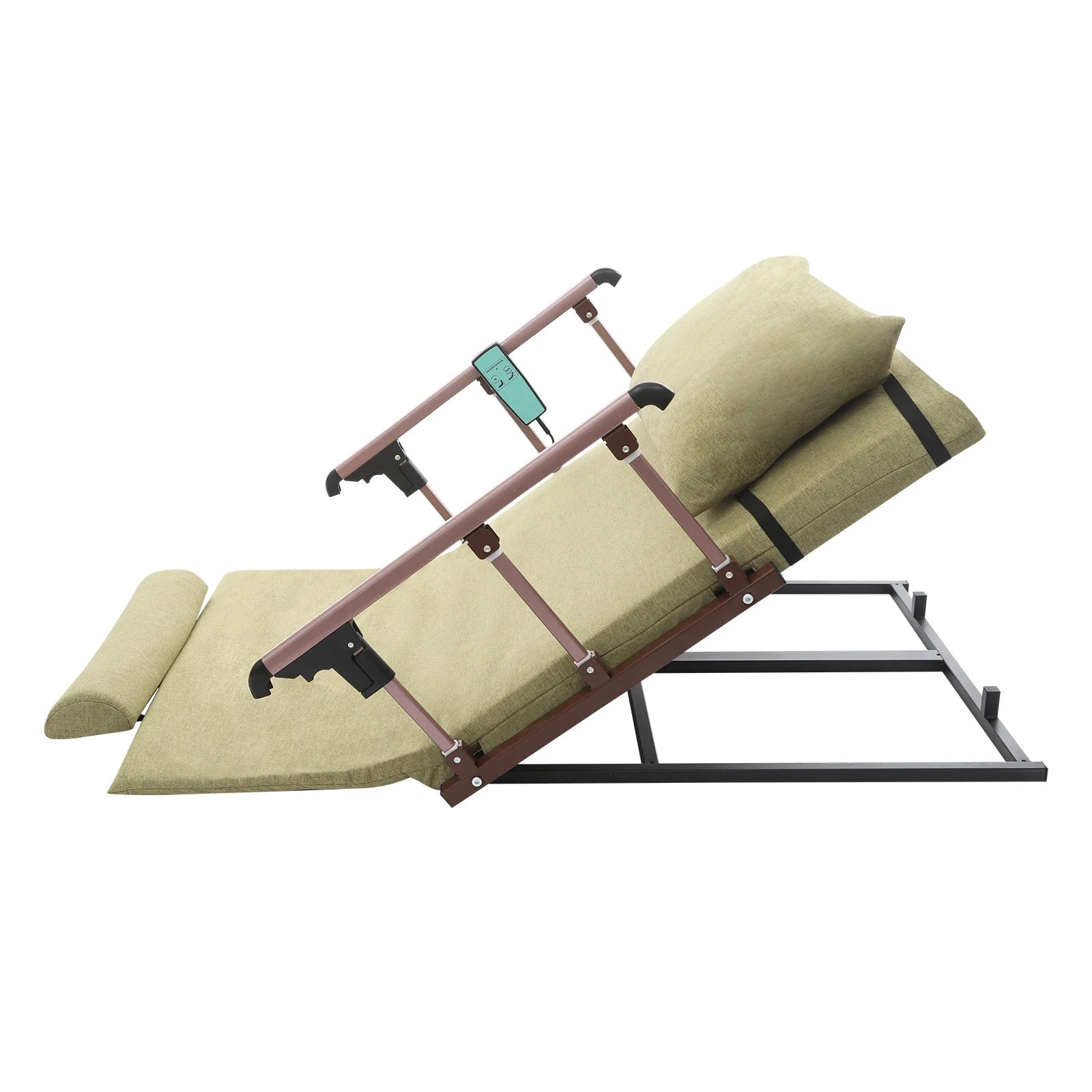 50W Electric Lifting Bed Backrest Remote Control Green Bed Electric Back Lift Frame Mount for Pregnant Women, Elderly