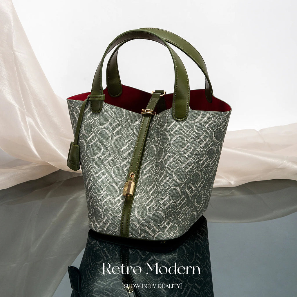 Carolina Herrera 2025 New Trendy Women's Handbag Open Pocket Convenient Retro Tote Bag Women's High Fashion Bag