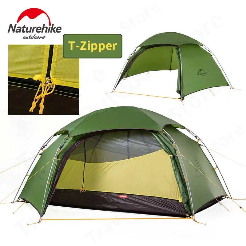 Naturehike Cloud Peak Camping Tent Ultralight Portable Travel Waterproof Tourist Hiking Awning Double Layer Tent 20D 2 People