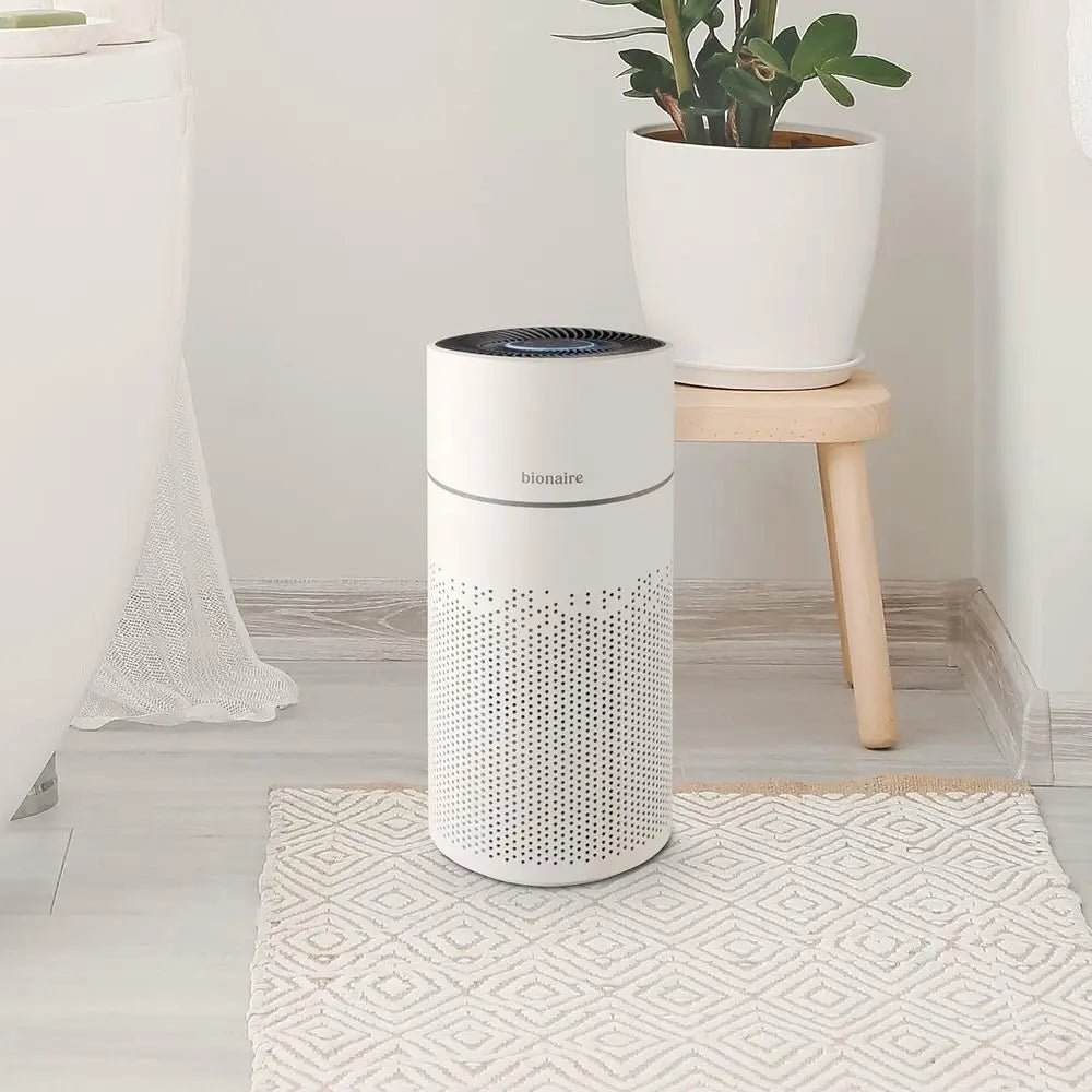 True HEPA Air Purifier, 360-Degree Filtration, Sleek Black