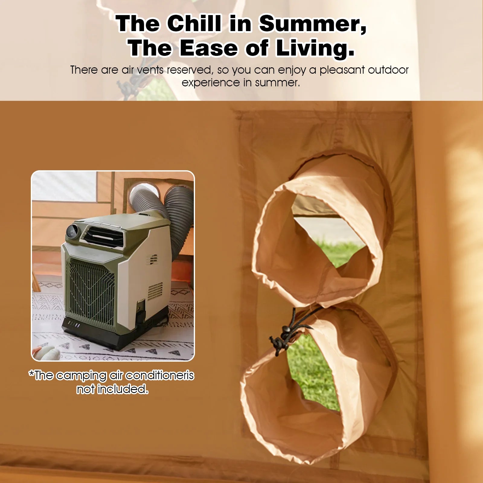 13' x 10' Inflatable Camping Tent for 8-10 Person,4 Season Blow up Tents Waterproof, Air Tent with Stove Jack AC Port