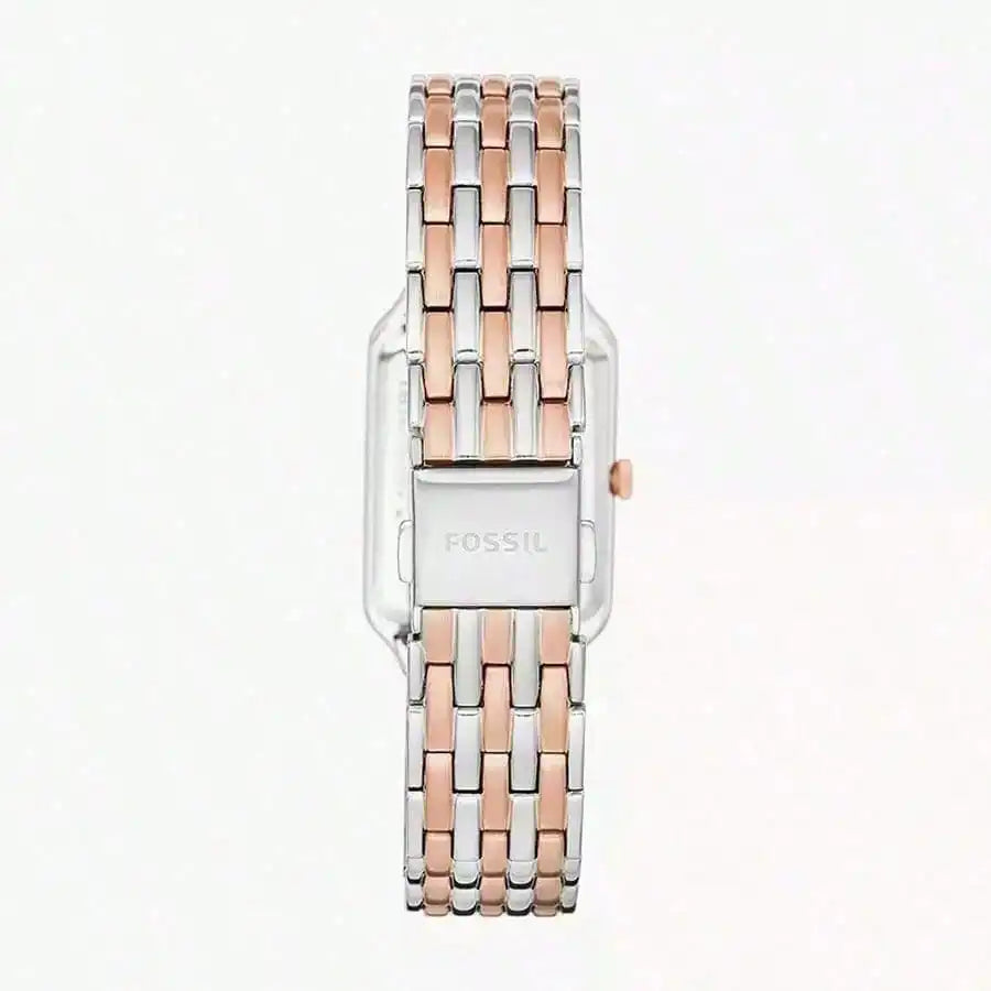 Fossil Woman Watches Stylish And Elegant, Date Display, Quartz Movement, Rectangular Dial, Stainless Steel Strap, Business Watch