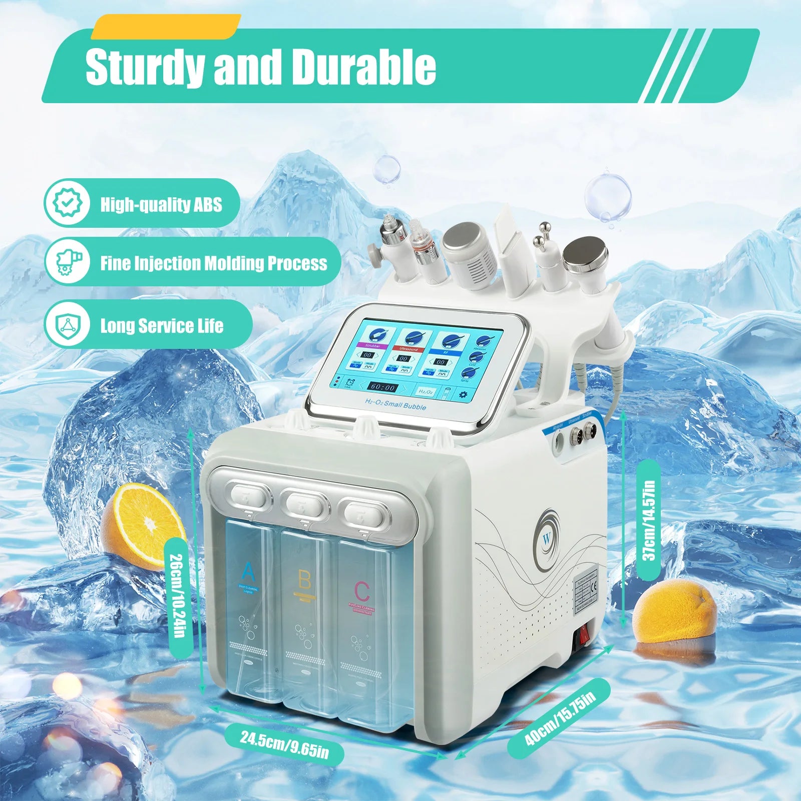 6-in-1 Hydrogen Oxygen Small Bubble Beauty Multifunction skin care Device Dermabrasion Rejuvenation Home Beauty Salons SPA