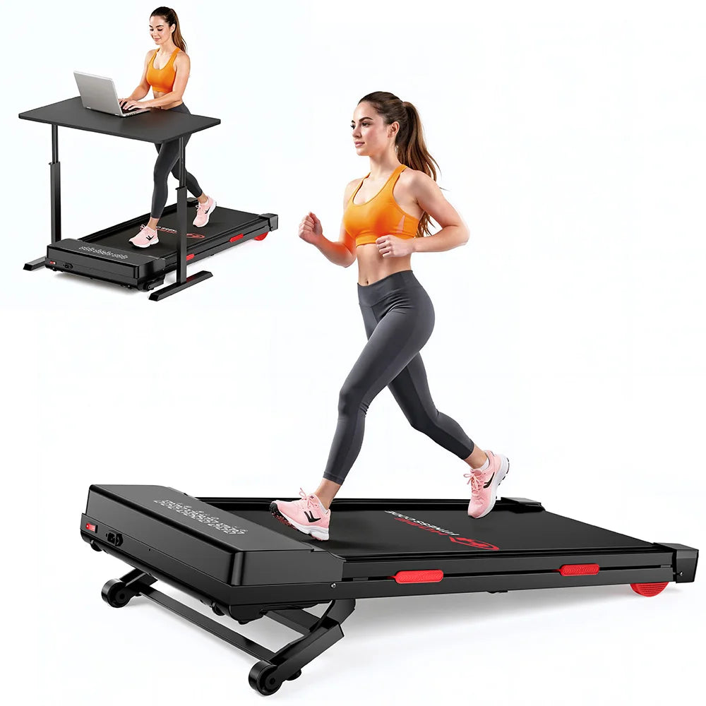 Walking Pad Treadmill 15% Auto Incline with Remote Control LED Screen Under Desk Treadmill, Compact Treadmills for Home Hiking