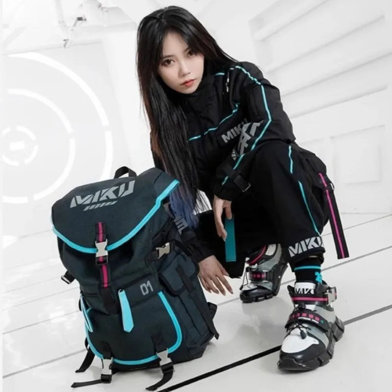 Anime Hatsune Miku Backpack School Shoulder Bag Cosplay Men Student Laptop Travel Hiking Casual Rucksack Women Fashion bag gifts