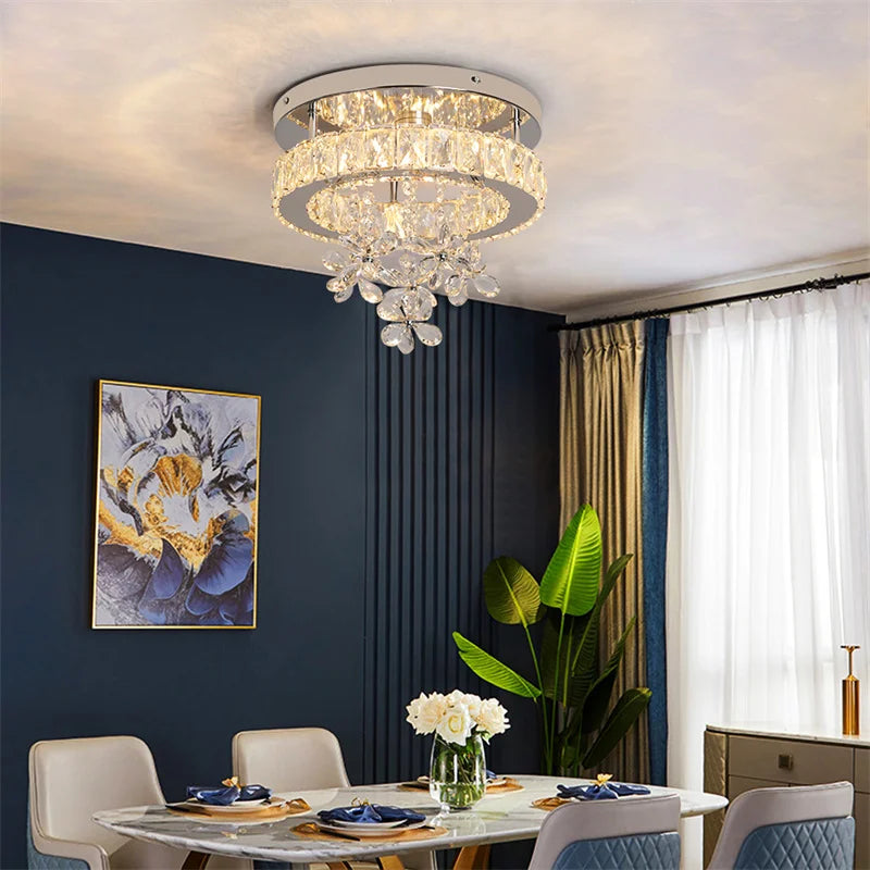 Modern Chandelier For Bedroom Dining Room Led Ceiling Light With Remote Control Hanging Lighting Fixtures Home Decoration Lustre