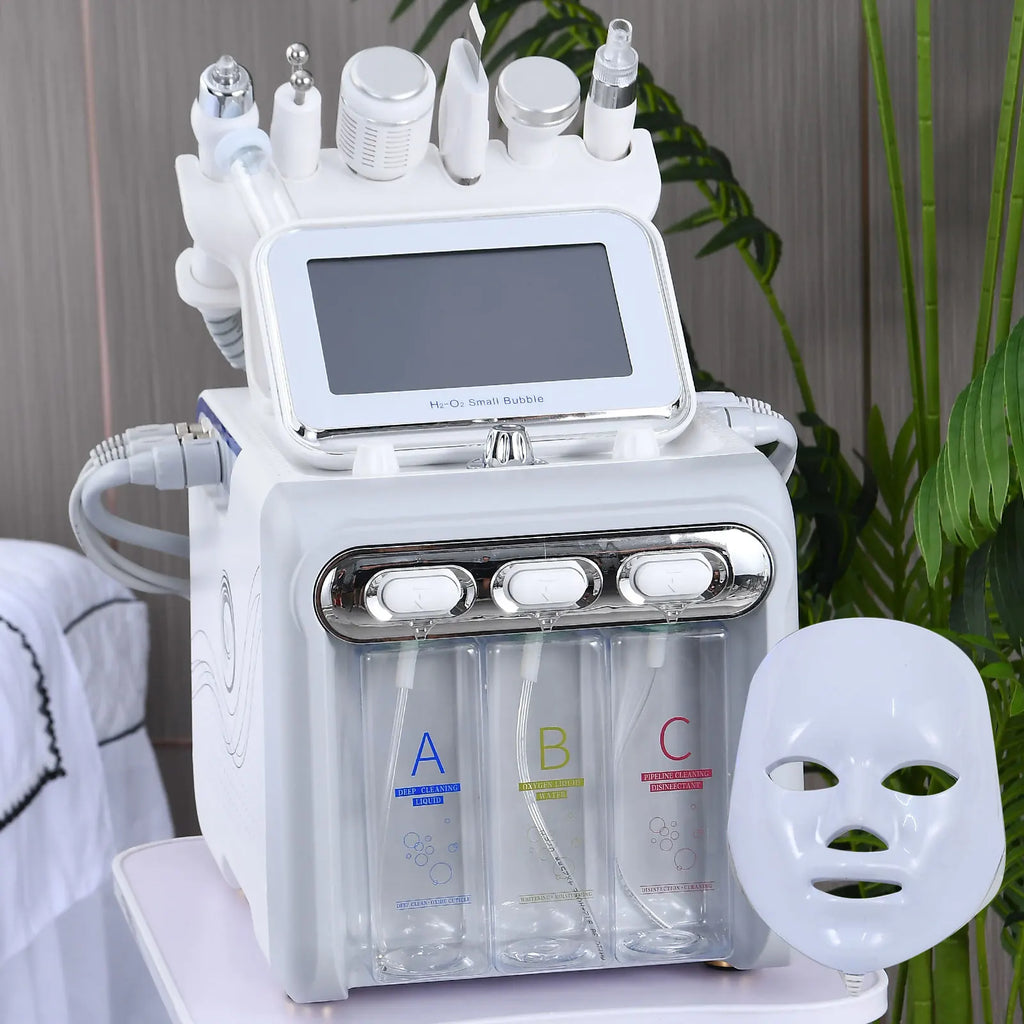 7 in 1 H2O2 Beauty Skin Cleansing Hydrofacial Machine Facial Machine Water Aqua Peeling for Home Use