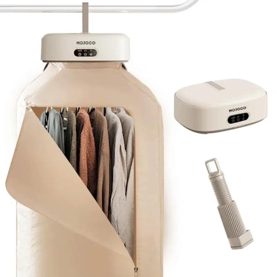 Portable Clothes Dryer and Foldable Washing Machine for Apartment, RV, Travel Lightweight Plastic, White Compact, Energy-Effici