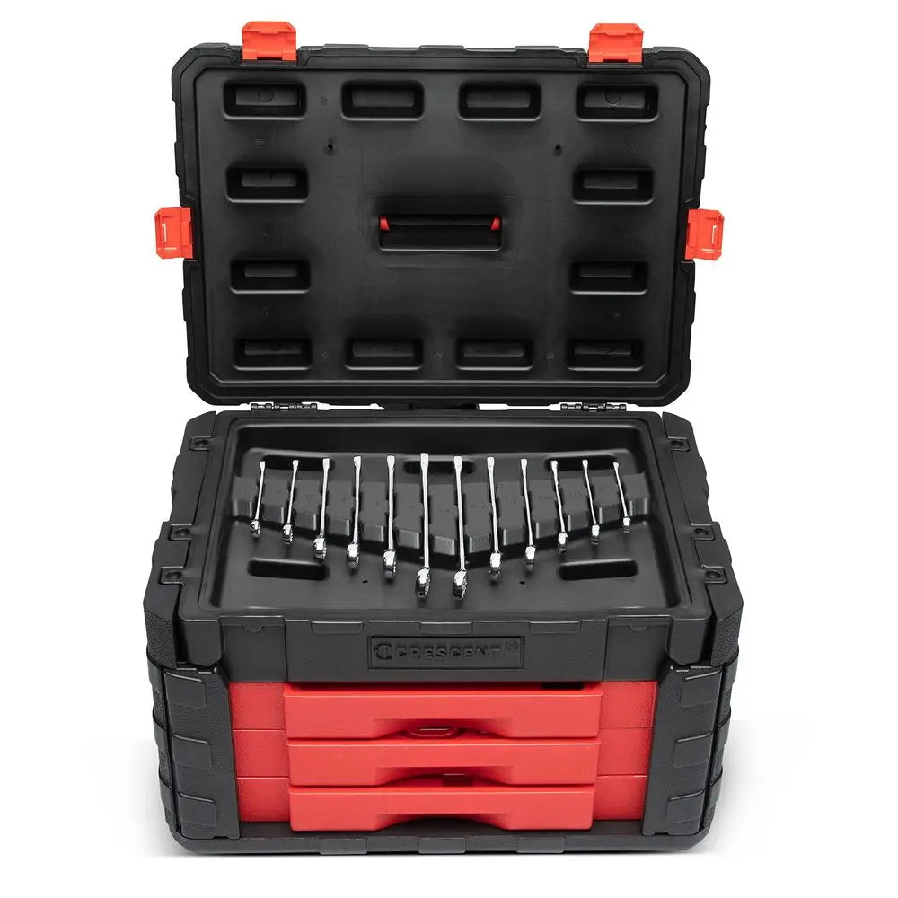 229 Piece 1 4, 3 8 amp 1 2 Drive Mechanics Hand Tool Set with 3 Drawer Storage Case CTK229C