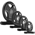Rubber Grip Plates for Barbell 2Inch Weight Plates for Weightlifting and Strength Training in Home and Gym 85lbs Set