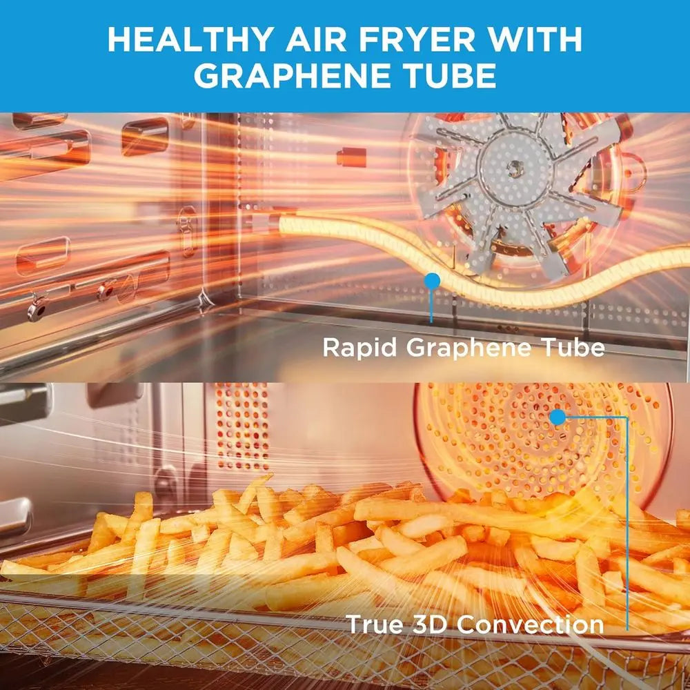 32-Function Steam & Air Fryer Oven: Combo Microwave, 23L, Touch Control