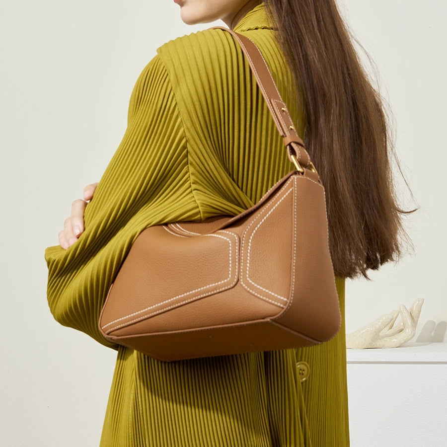 luxury handbags female crossbody bags Vintage Genuine leather women shoulder bag Large capacity soft leather cowhide fashion bag