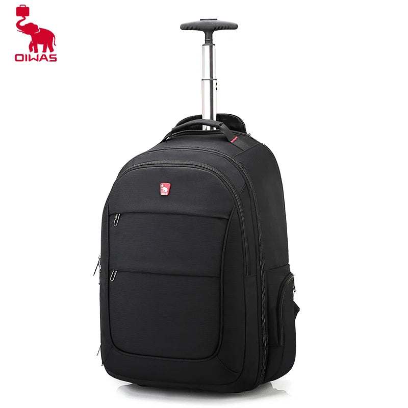 OIWAS Travel Bag on Wheels Men's Trolley Backpack Business Large Capacity Gym Sport Bags Travel Luggage Sets For Women Teens