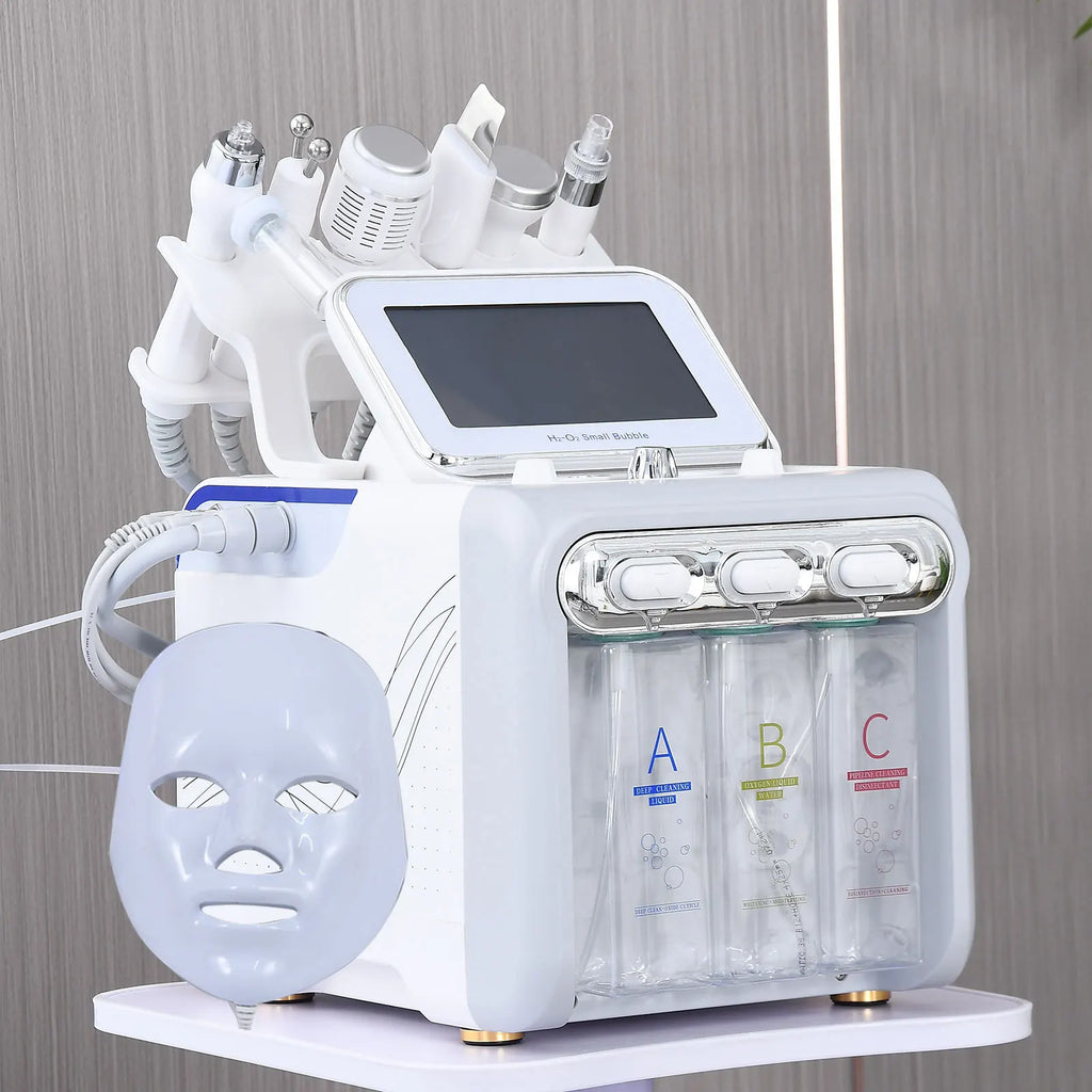 7 in 1 H2O2 Beauty Skin Cleansing Hydrofacial Machine Facial Machine Water Aqua Peeling for Home Use