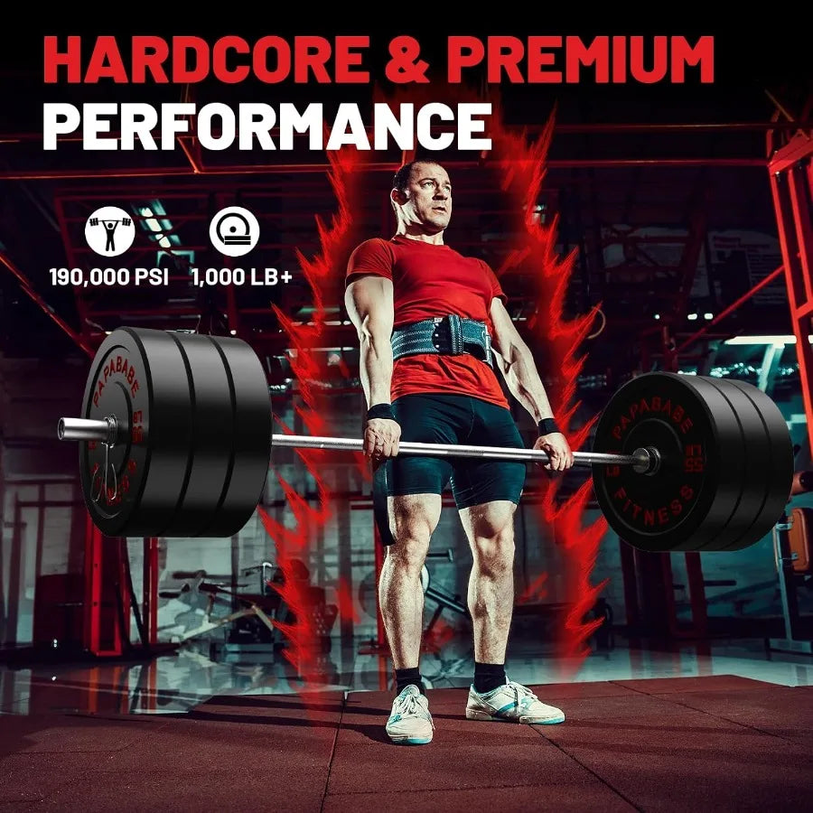 Barbell 2inch 45lb Weight Bar for Strength Training.7ft Bar 1000lb Plus Capacity Chrome Zinc Plating knurled Grip for Bench Pres