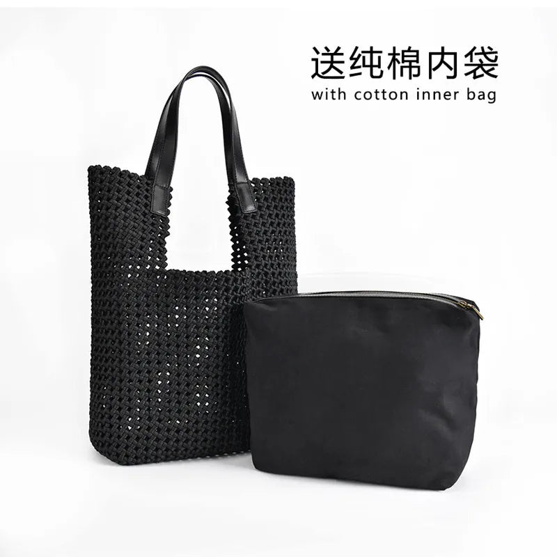 2025 new hand-woven shoulder bag large capacity ladies Europe and the United States fashion bag network red hot