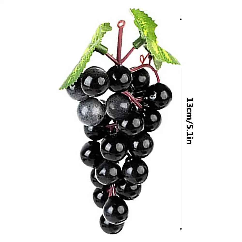 Artificial Grapes Cluster Artificial Fruit Grape Simulated Grape Plastic Bunches Fake Grapes Cluster for Home Decoration