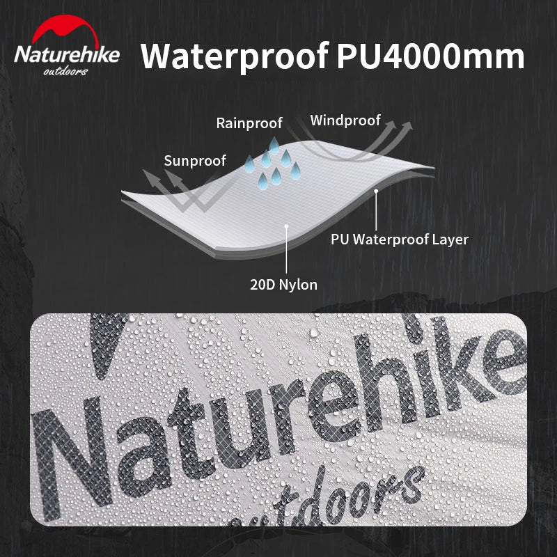 Naturehike Mongar Camping Tent 20D Nylon 2 Persons Tent Ultralight Portable Double Layer Outdoor Hiking Travel 4 Season Tents