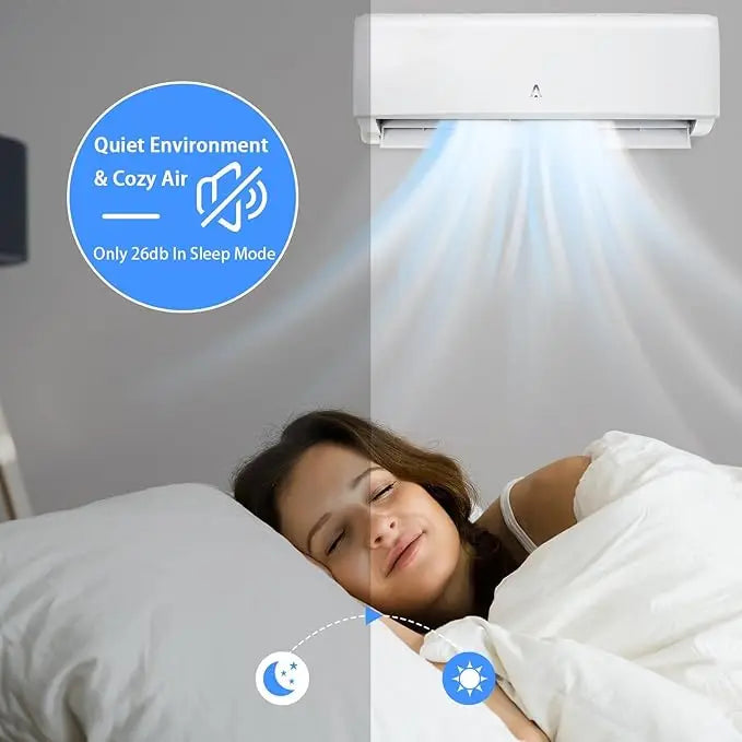 12000 BTU Mini Split Air Conditioner & Heater, 21 SEER2 r454b Inverter Ductless AC with WiFi Control,550 Sq.Ft.,installation Kit