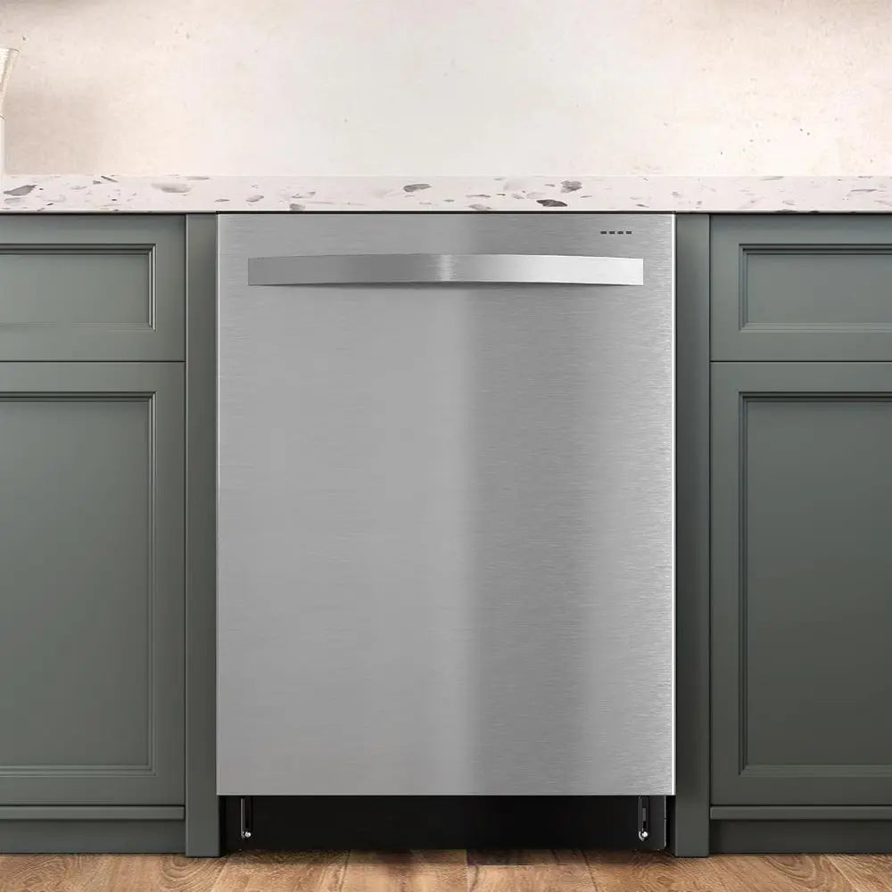 24" Built-in Dishwasher, Dishwasher Machine Stainless Steel with Adjustable Racks, 14–16 Place Settings Large Capacity Dish Wash