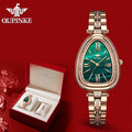 OUPINKE 3192 Watch For Women Luxury Waterproof Quartz Movement Ladies Hand Clock Diamond Steel Strap Fashion Wrist Watches