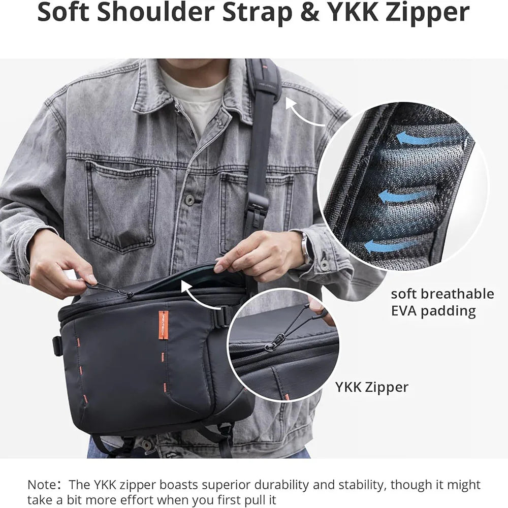 PGYTECH OneMo Sling Bag 7L 11L Crossbody Camera Bag For DSLR and Mirrorless Cameras, Photography Bag for Men and Women Newest