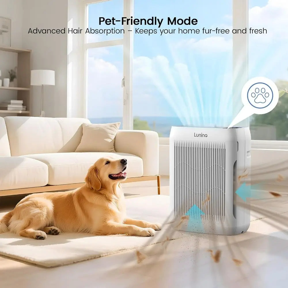 Large Room Air Purifier: Auto & Pet Mode, 4 Speeds, Aromatherapy, H13 HEPA Filter for Allergies, Pet Hair, Smoke, Odors, Dust