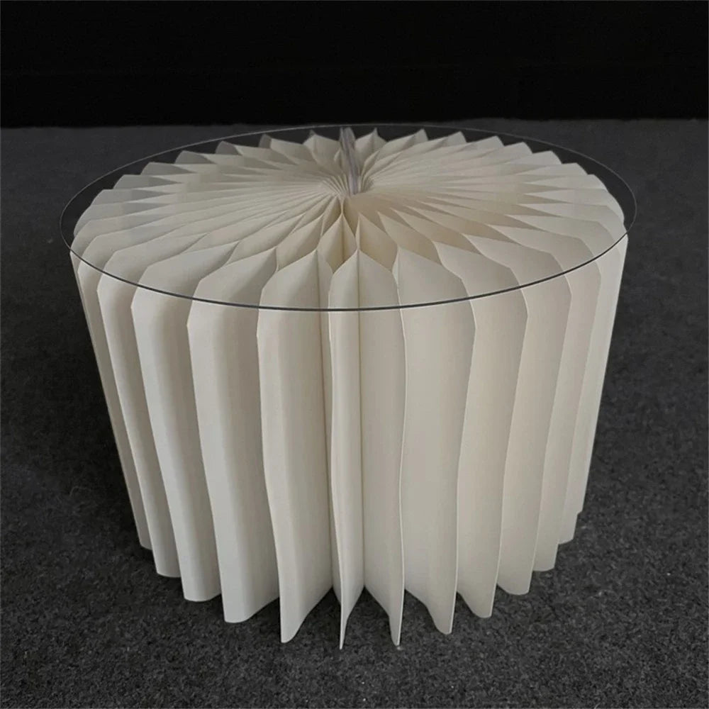 Roman Folding Column Ornaments Party Honeycomb Origami Display Stand Shop Window Wedding Decor Folding Cylindrical Flower Rack