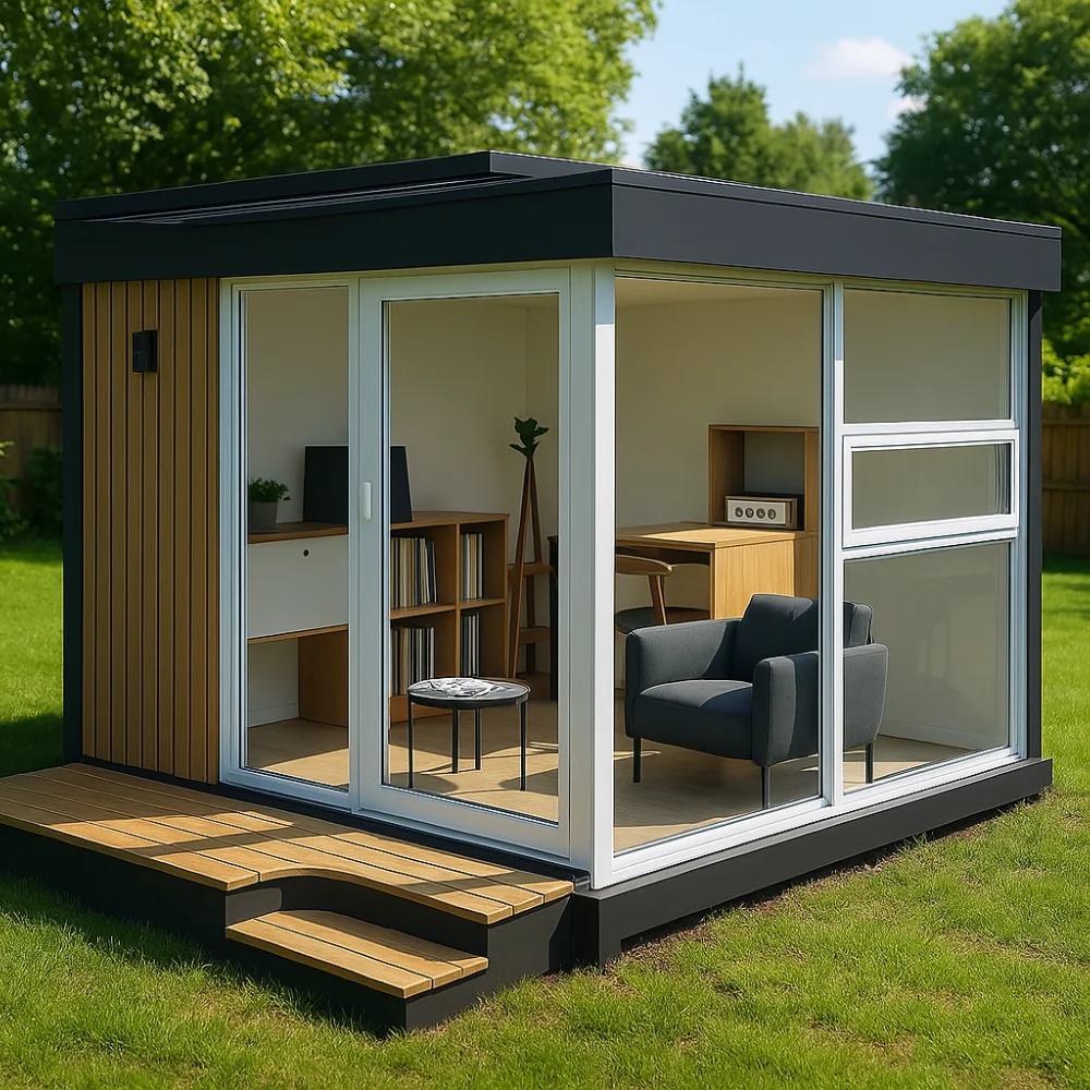 Prefab Garden Office Shed New Design Tiny Backyard Modular Working Pod Outdoor Mobile Office For Sale