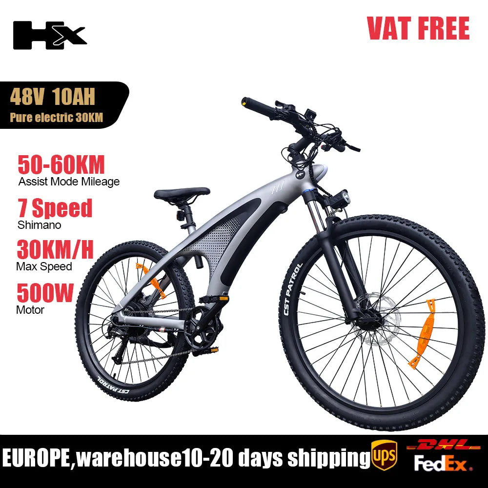 HX Q5 2000W Ebike Adult Electric Mountain Bicycle 27.5 inch Electric Bike 57km/h Removable battery Moped E Bikes Road Bike