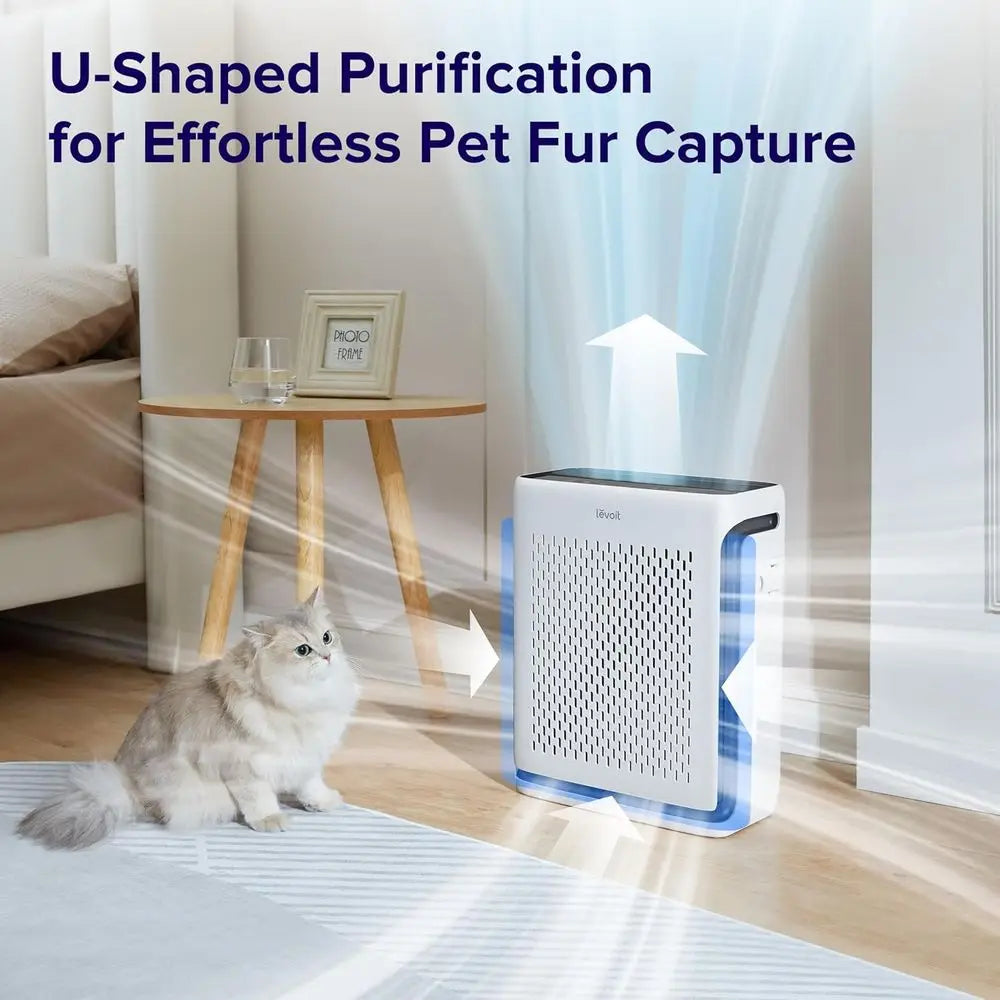 Large Room Air Purifier with Smart Features, AHAM Verified, HEPA Filter, Ideal for Pets and Allergies, 1000sq ft Coverage, White