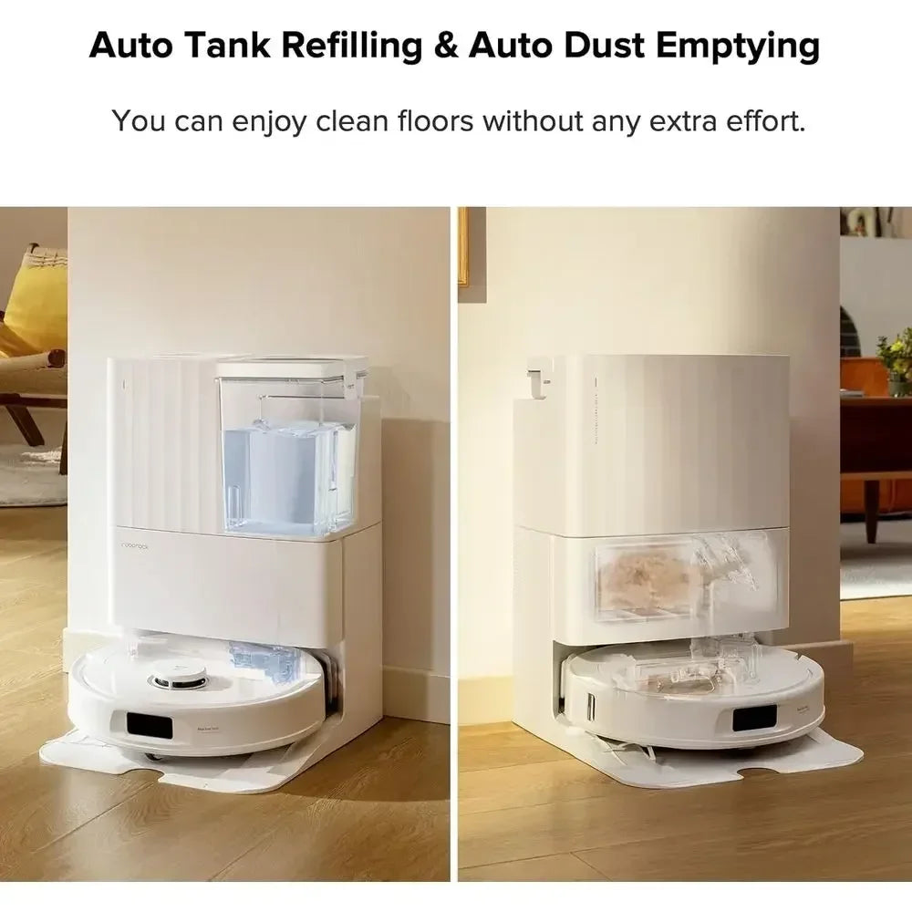 Qrevo Pro Robot Vacuum and Mop with lexiArm Design Edge Mopping, Hot Water Mop Washing and Auto Mop Drying, Intelligent Dirt Det