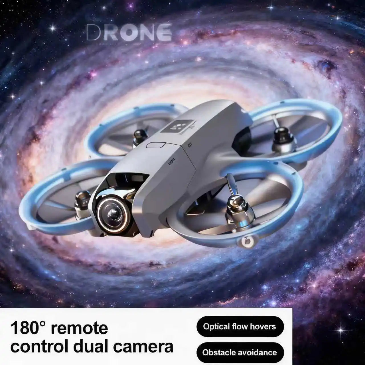 2026 new model 002 drone, intelligent obstacle avoidance, APP image transmission, optical flow hovering, mini drone, electrically controlled 180° camera, quadcopter, orbit flight, speed adjustment, indoor flight, easy to ope